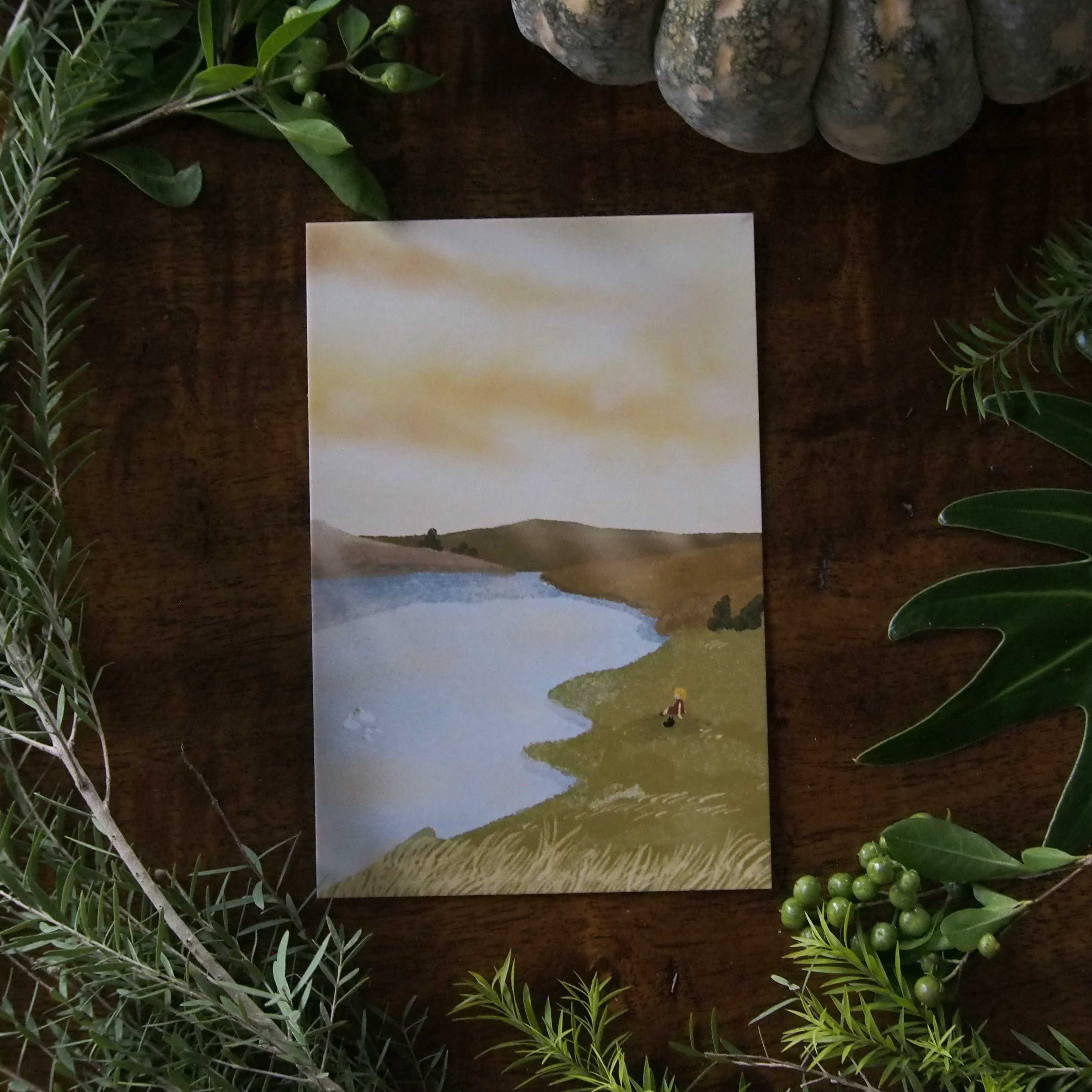 Postcard โปสการ์ด รูป รอยยิ้มของคุณทำให้ฉันอบอุ่นเสมอ