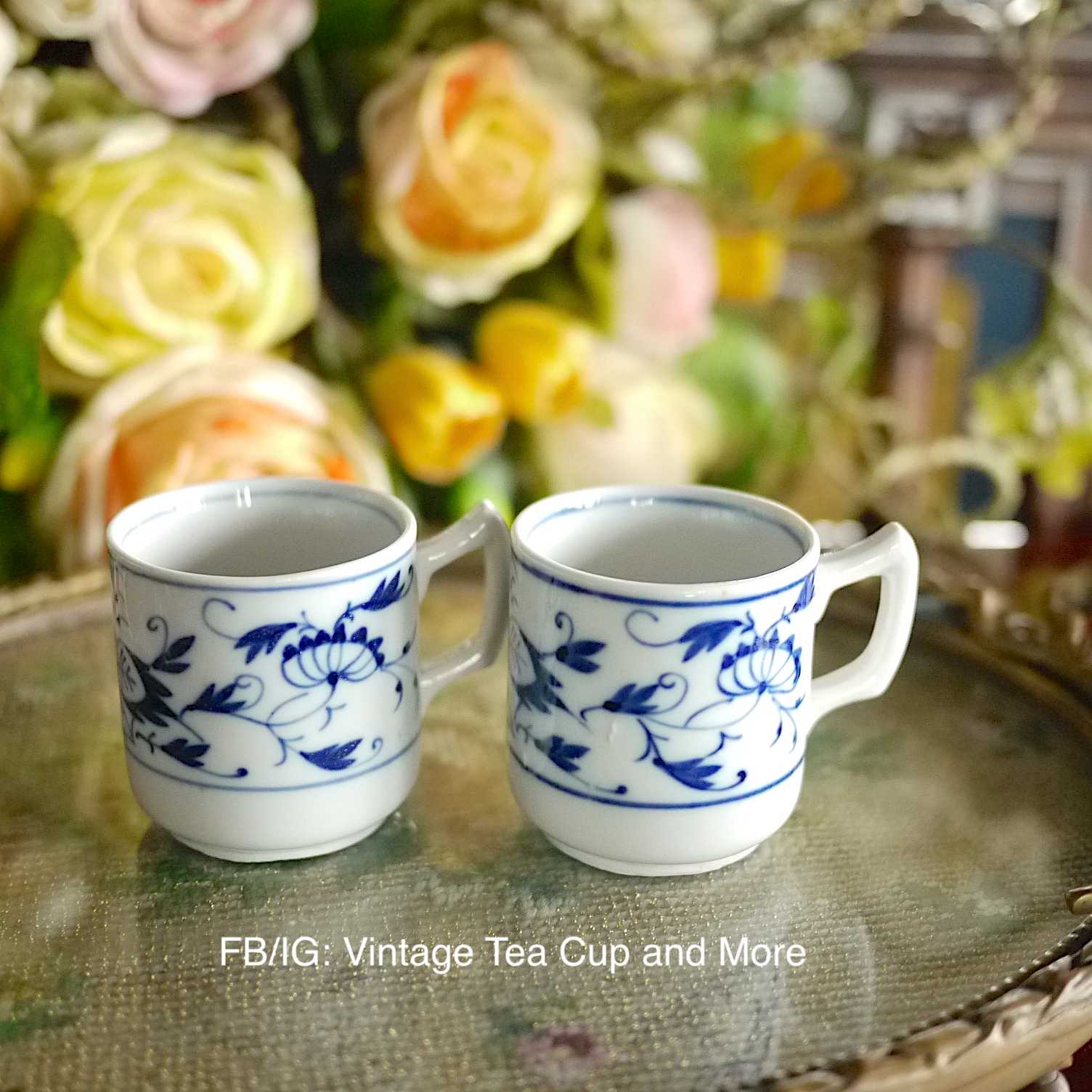 Espresso Cup ลาย Blue Onion