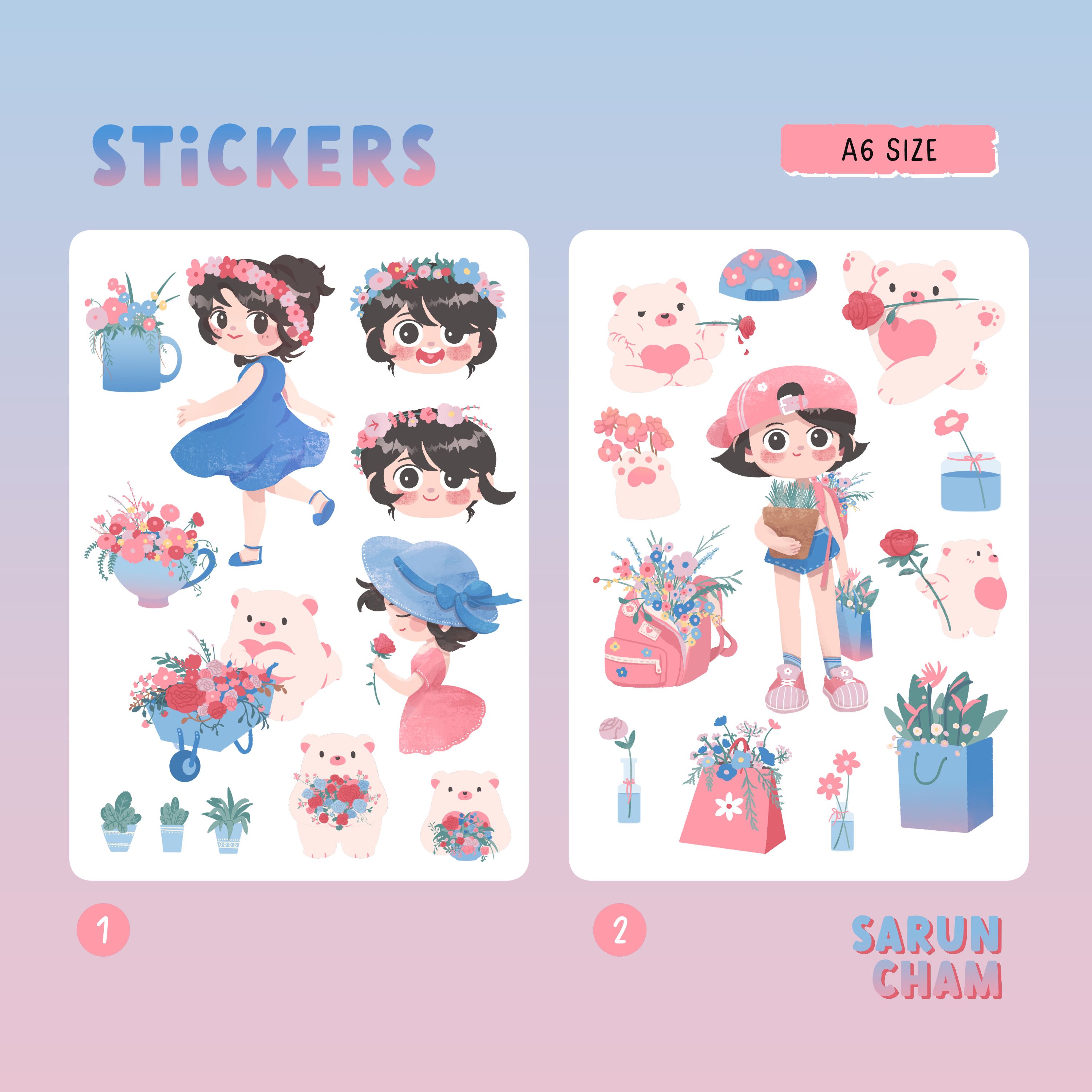Sticker A6 - Plant Floral