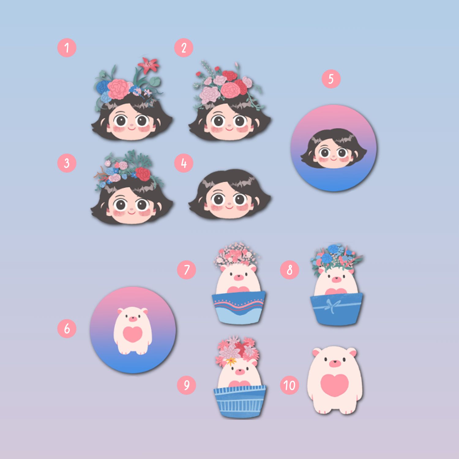 Sticker 6 cm