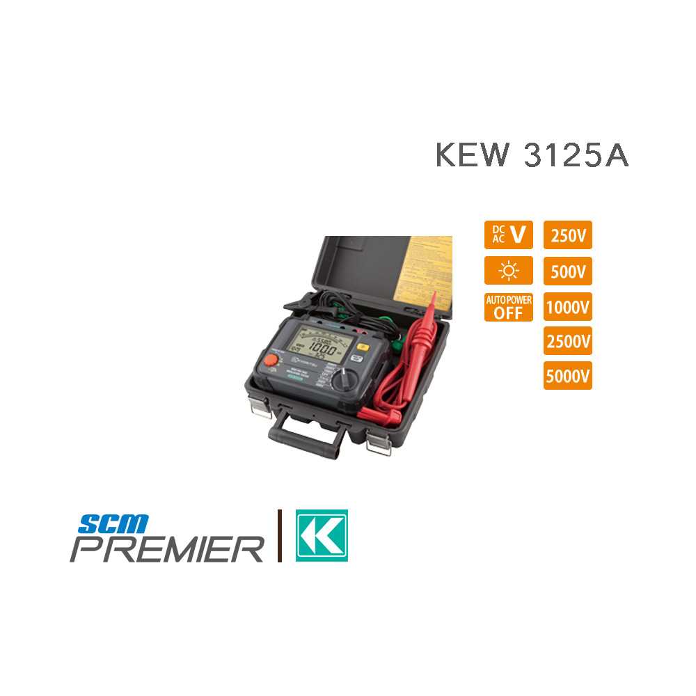 KYORITSU เครื่องทดสอบฉนวนโวลท์สูง High Voltage Insulation Tester รุ่น  3125A