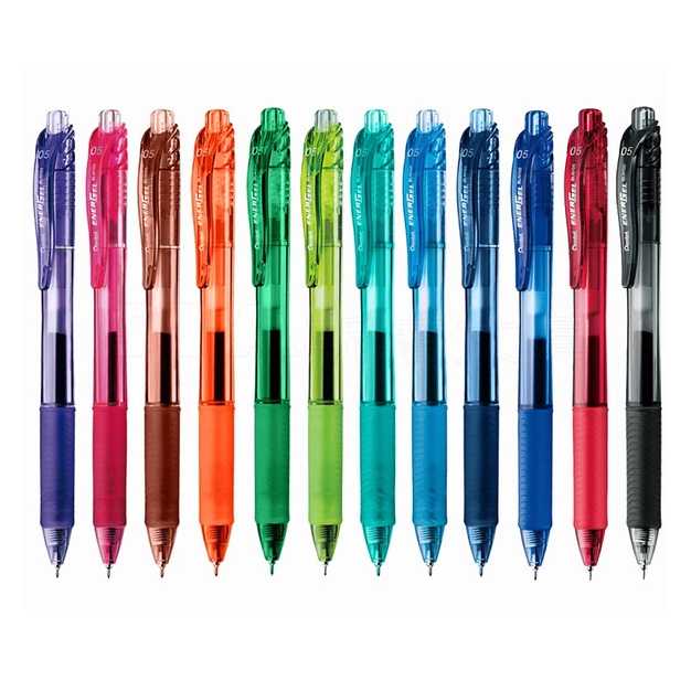 ปากกาเจล Pentel Energel X รุ่น BLN105 ขนาดหัว 0.5 MM ชุดเซ็ต 12 สี