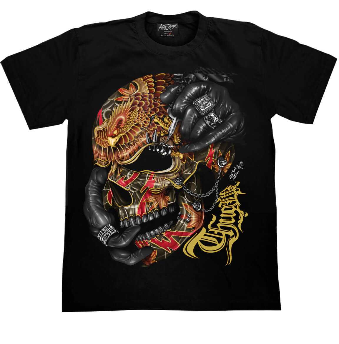 เสื้อยืดสกรีนเรืองแสง 3D107