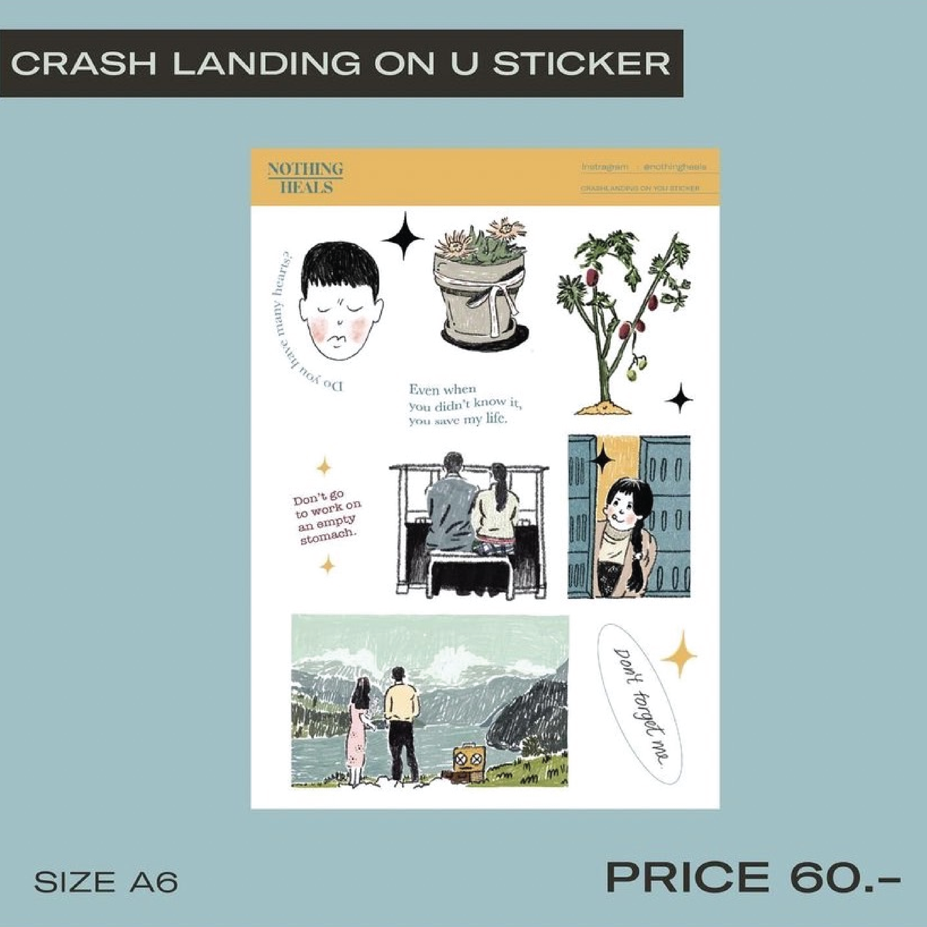 Crash Landing On You Sticker