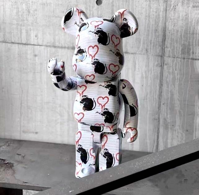Bearbrick Love Rat Banksy1000%