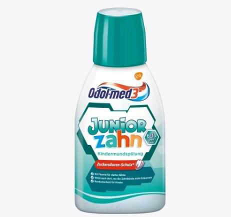 น้ำยาบ้วนปาก Odol-med3 Junior Zahn  6 -13 ปี , 300ml , นำเข้าเยอรมัน