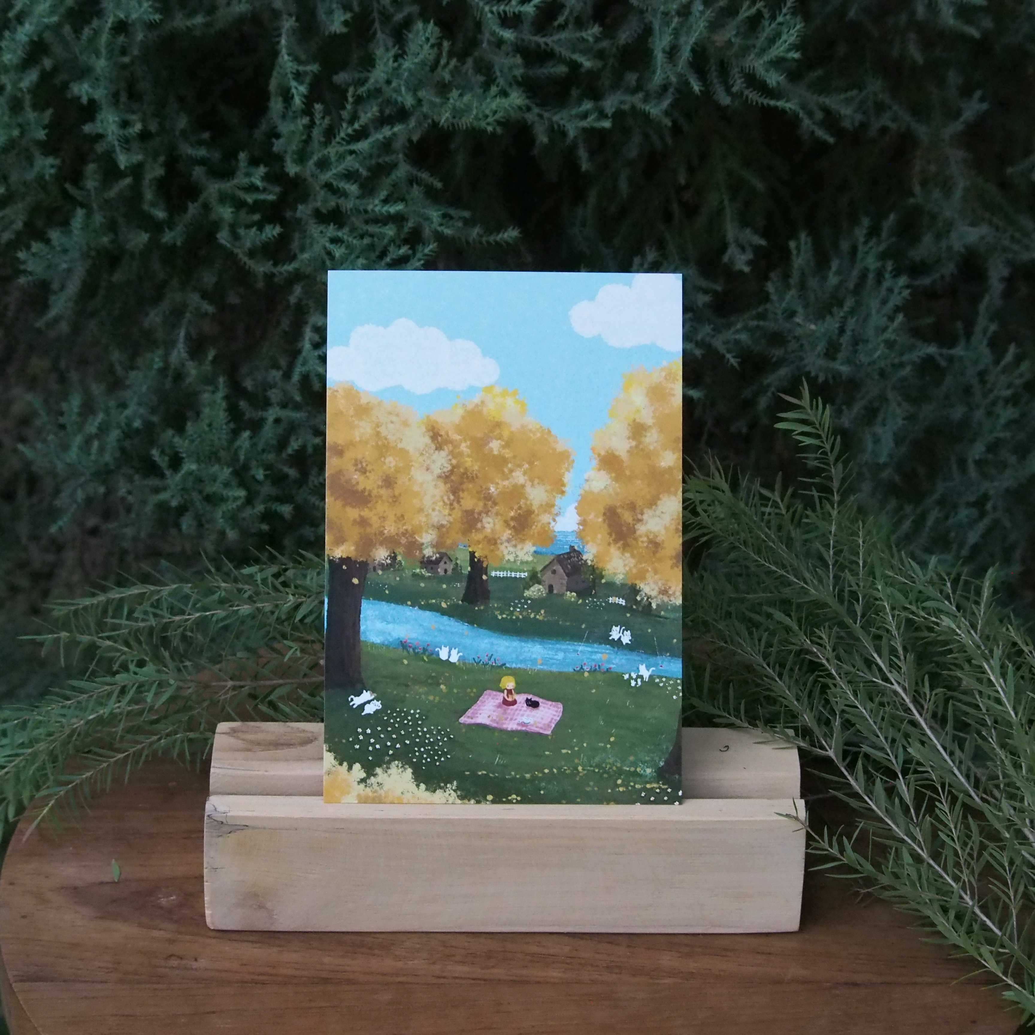 Postcard รูป ปิกนิกยามบ่าย