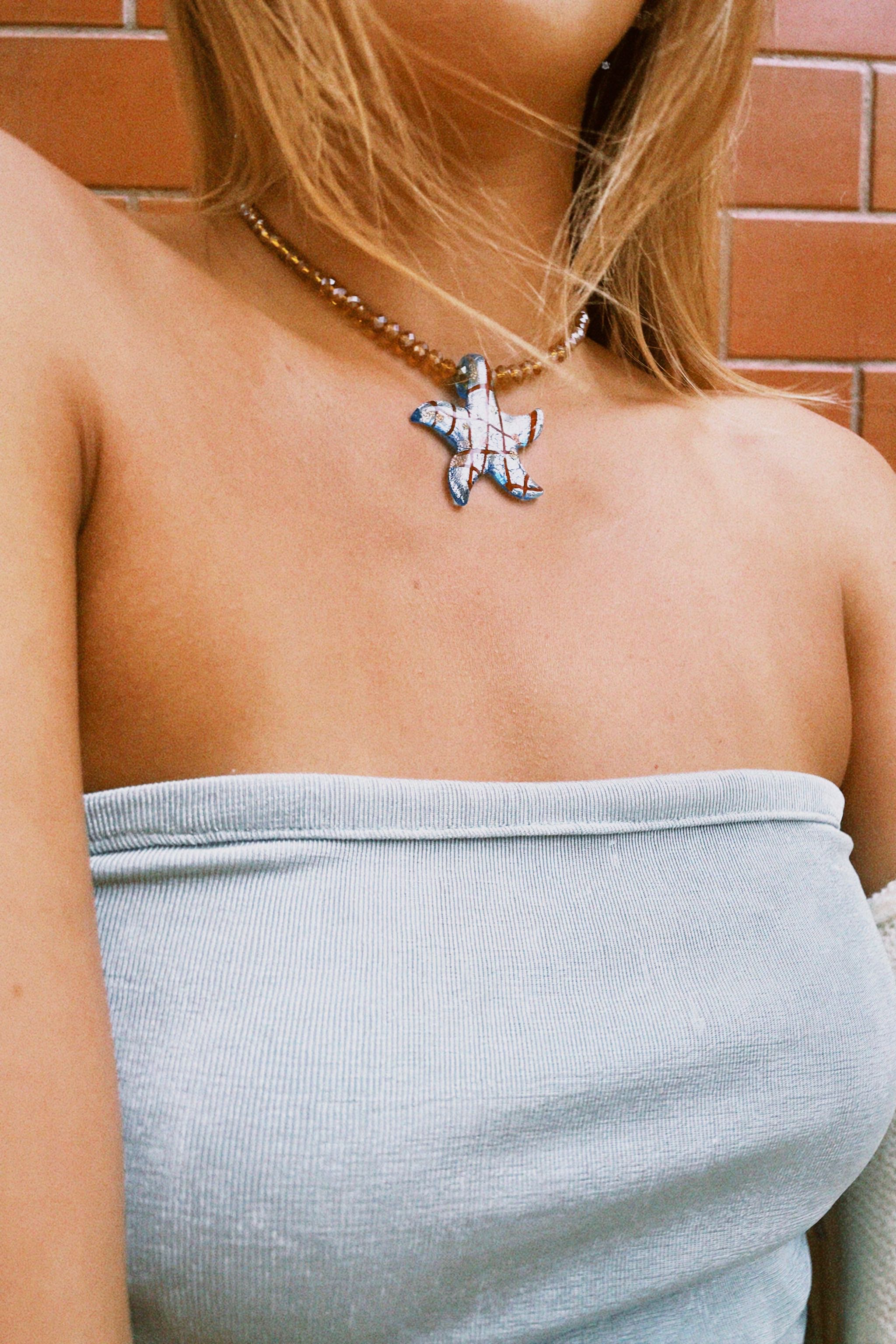Starfish choker (crystal necklace) 