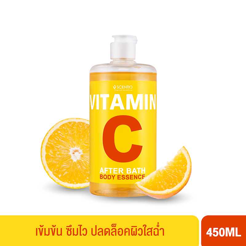 เซนทิโอ วิตามินซี อาฟเตอร์ บาธ บอดี้ เอสเซ้นส์ (450 มล.)