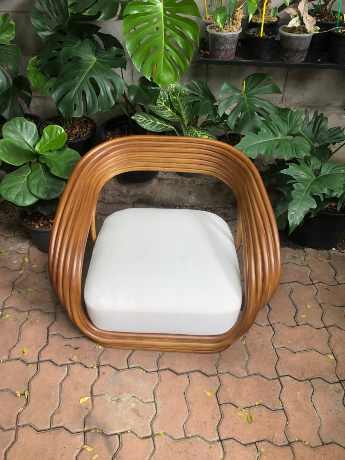 Olga Rattan Armchair เก้าอี้หวายอาร์มแชร์ รุ่น โอลก้า