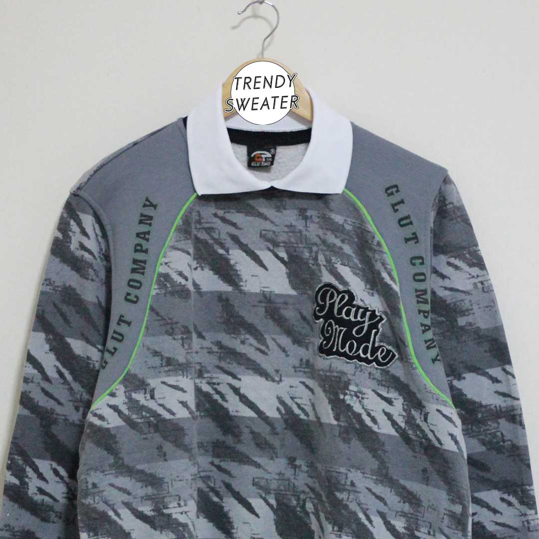 สเวตเตอร์ คอปก มือ 2 ป้าย CLUTTINO Size L