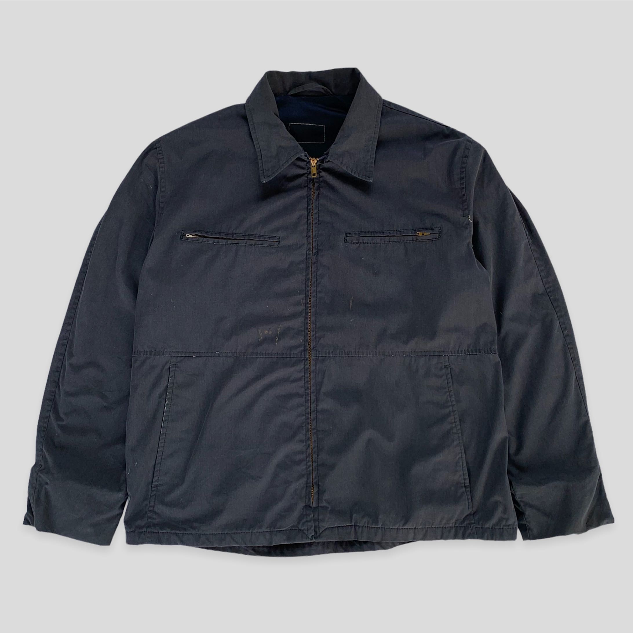 SUN FADED NAVY HUNTING JACKET - 1990S