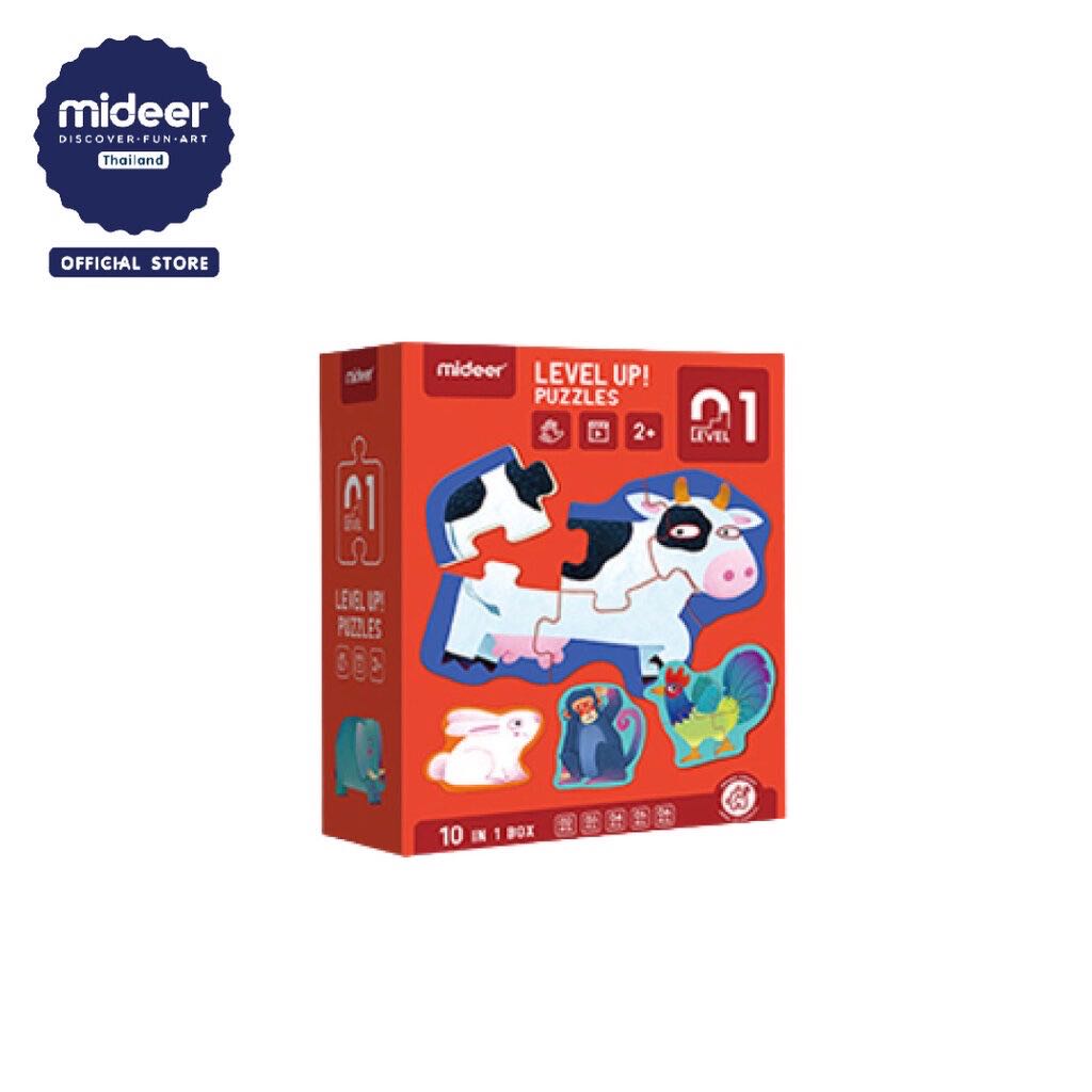 ￼Mideer -จิ๊กซอว์รูปสัตว์ พร้อมสติ๊กเกอร์ และแบบวัดพัฒนาการ  - 1 CT7018