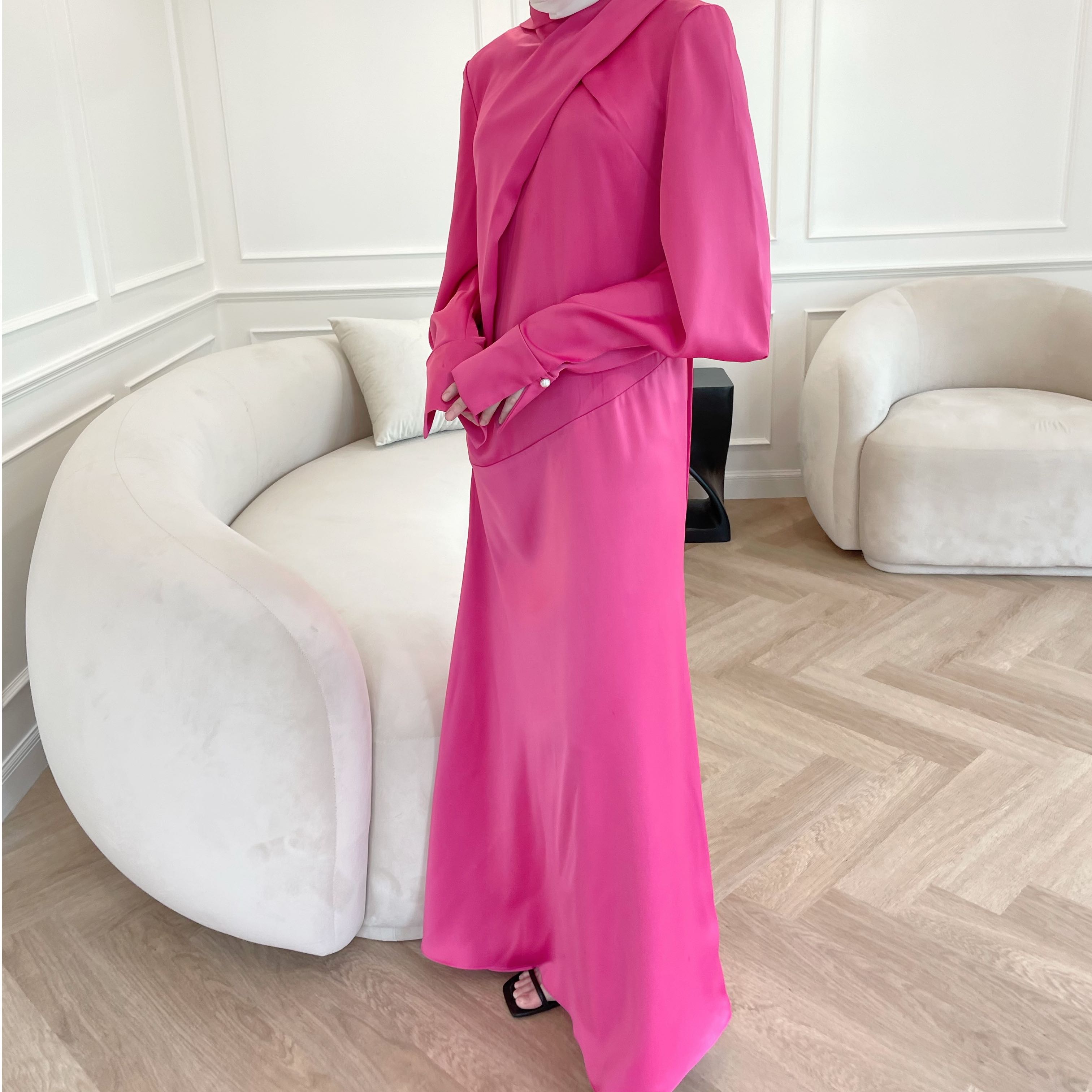 Tie neck dress (pre-order)