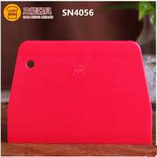 SN4056 แผ่นปาด ครีม Plastic Dough Scraper (Hard) Pink Sanneng