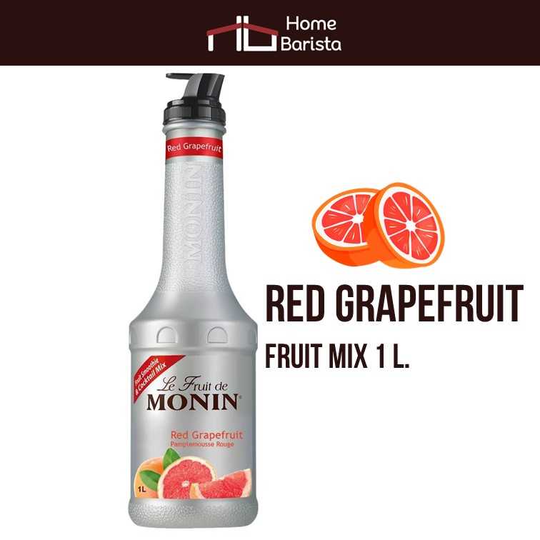 MONIN Red Grapefruit Fruit Mix 1L - รส เกรปฟรุ๊ต แดง