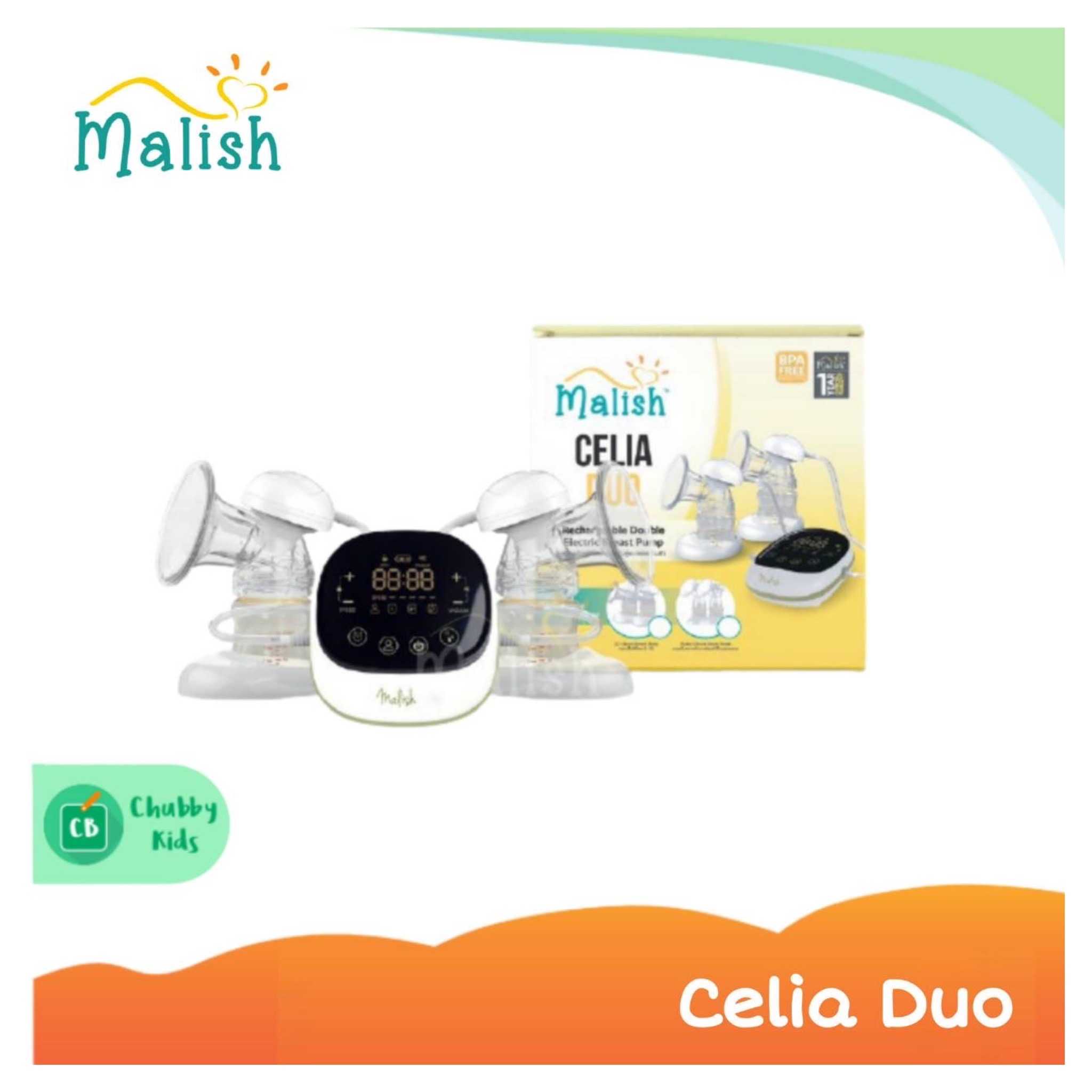 เครื่องปั๊มนม Malish รุ่น Celia Duo (ของแท้ประกันศูนย์ไทย 1 ปี)