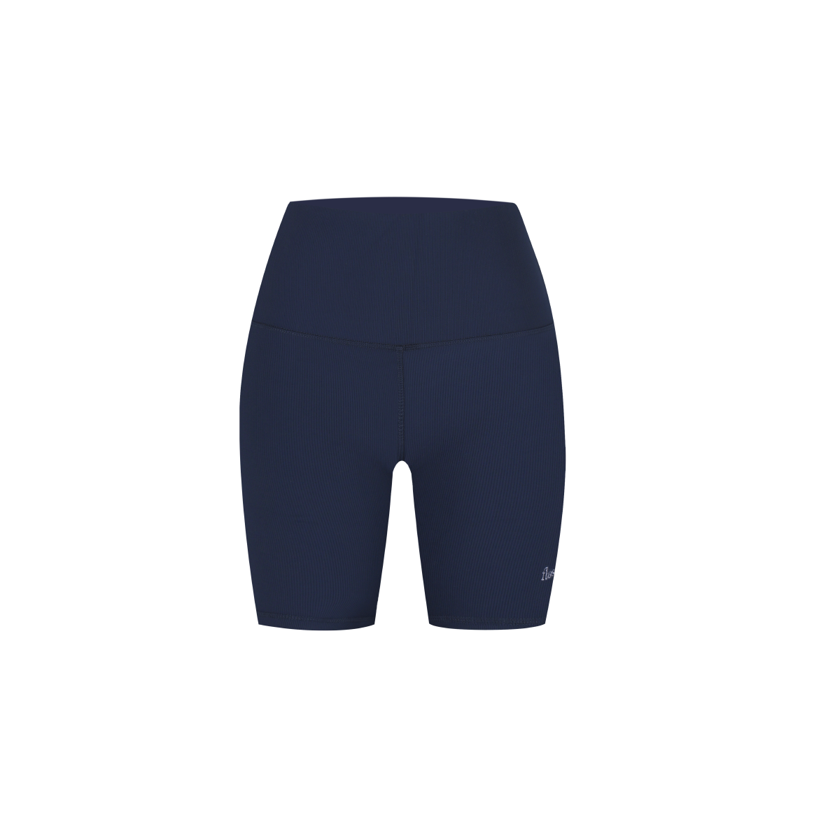 Holly Ribbed Biker Shorts (Navy) - The Flos Club