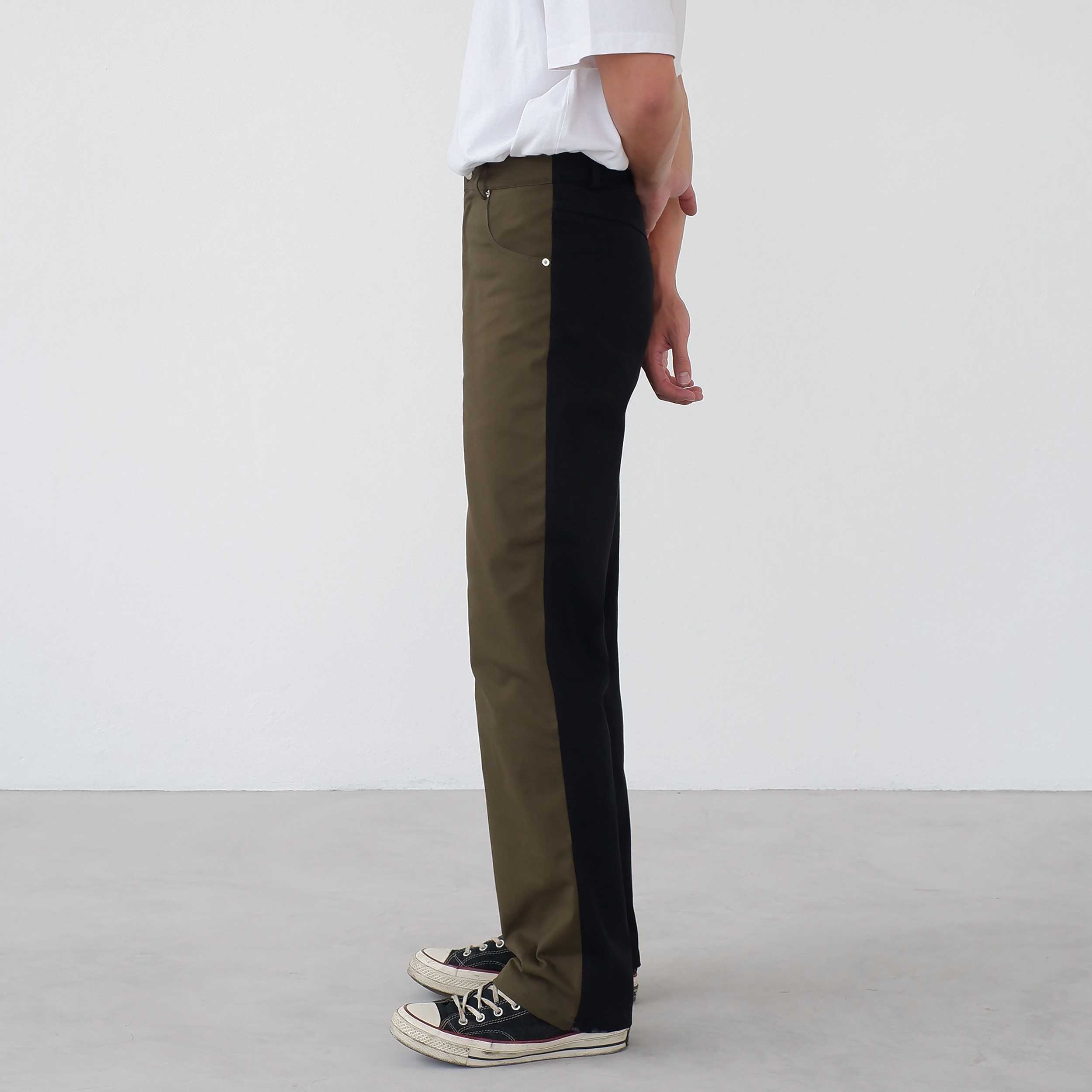 Hunter Studios Twotone Pants Olive-Black
