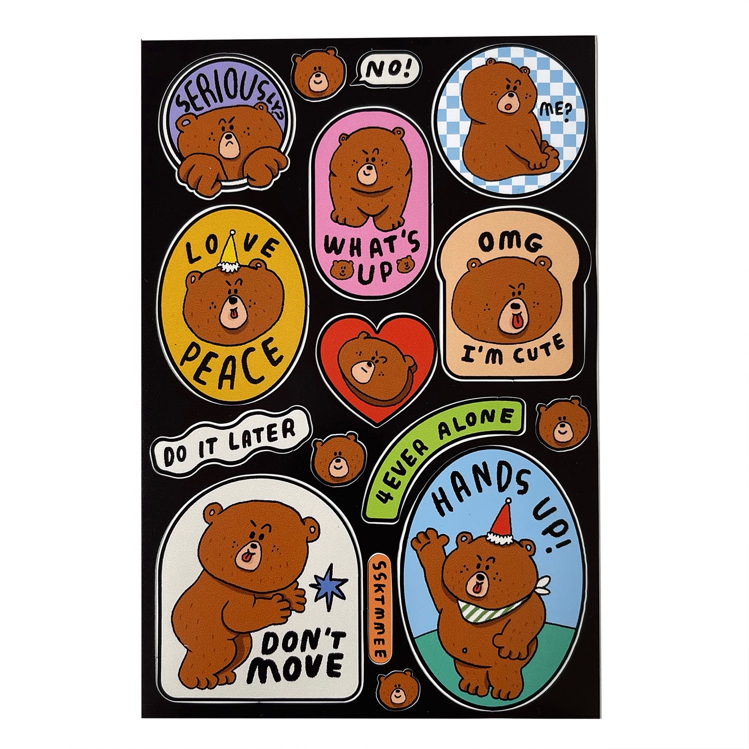 regular sticker - the chubby bear