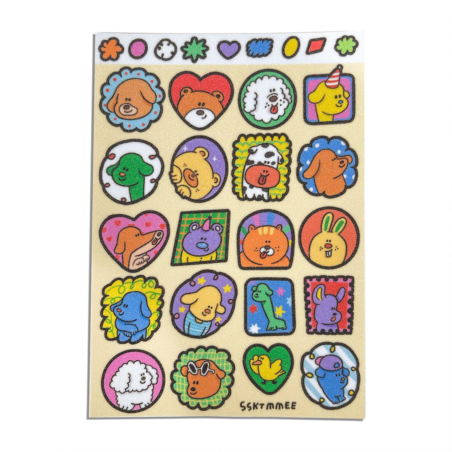 glitter sticker - 20friends