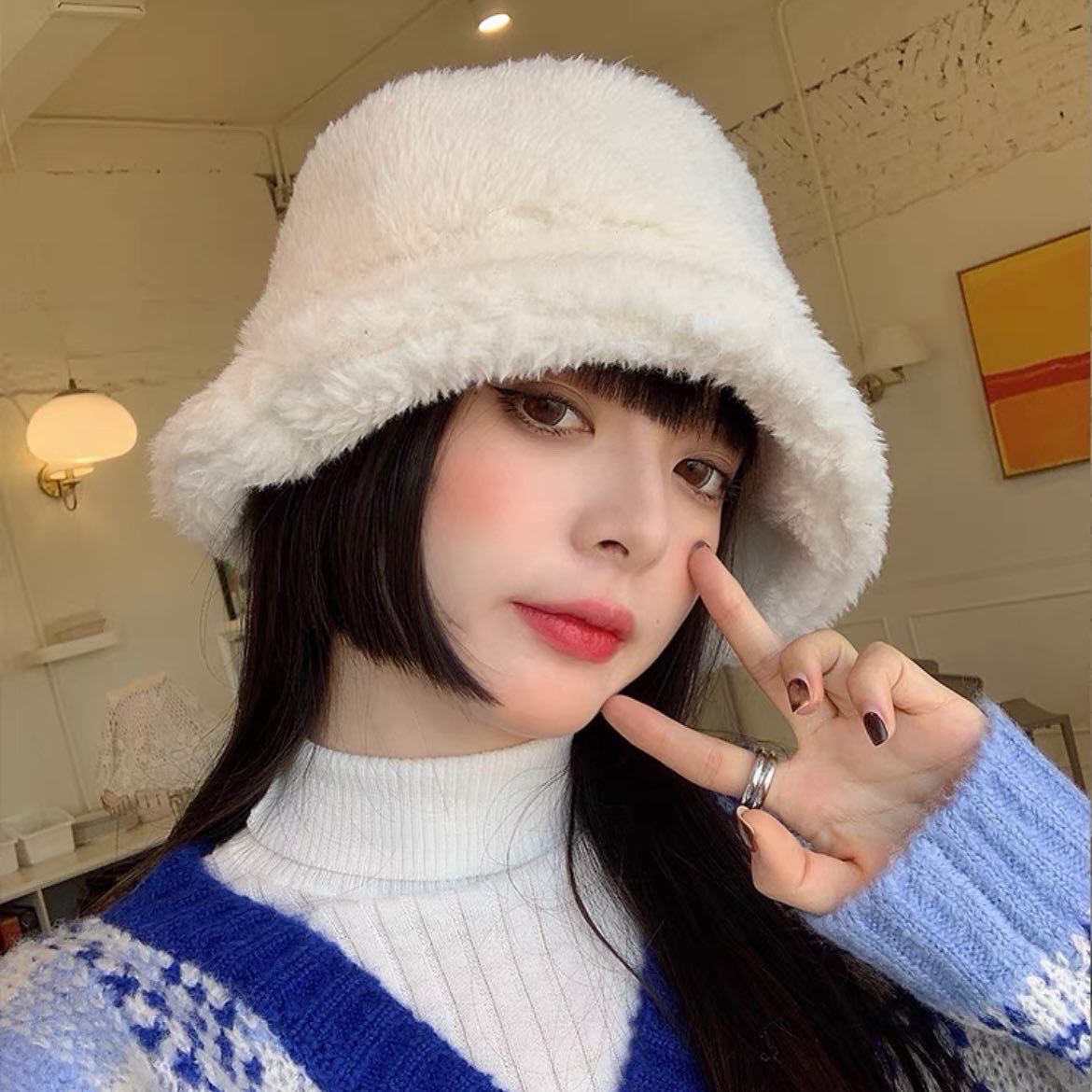 (sold out) Fuffy bucket hat (J&T)