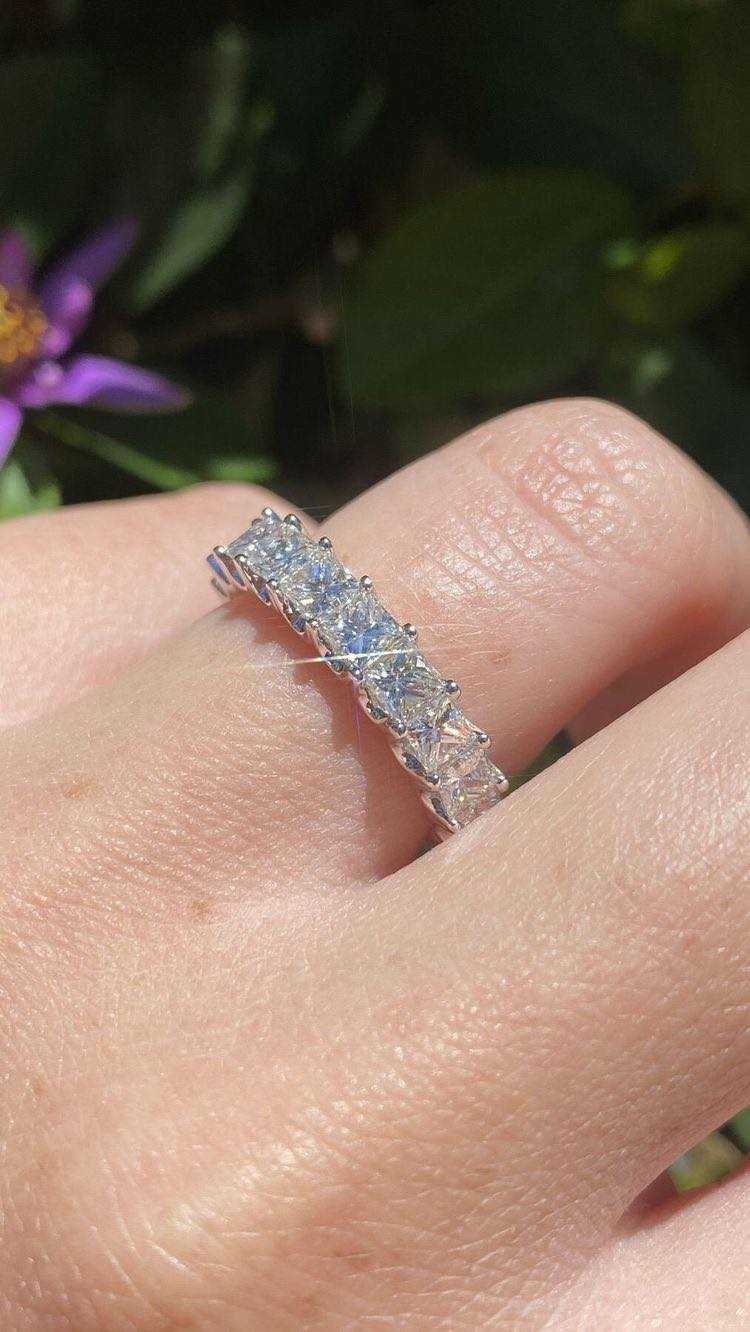 Asscher cut full eternity