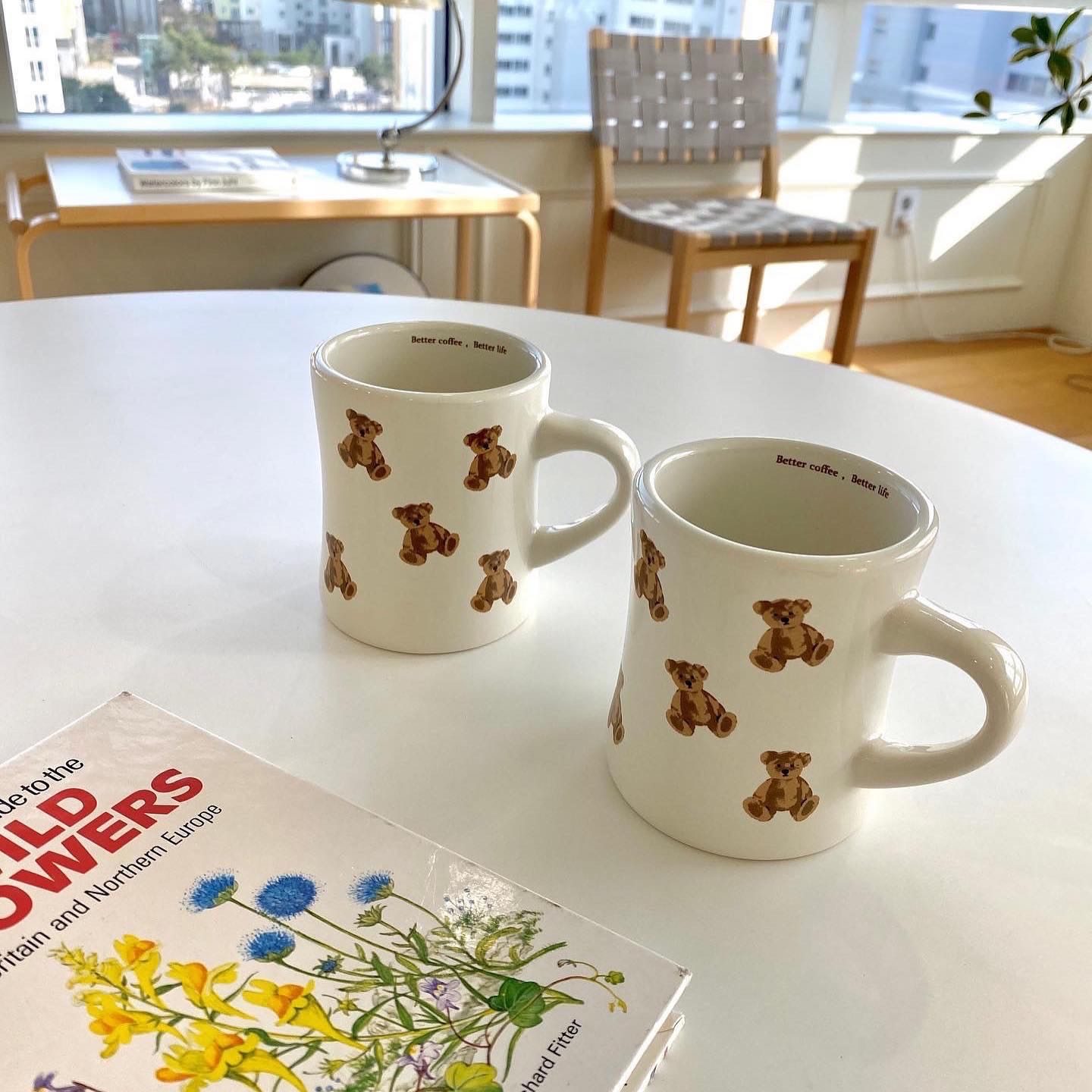 [พร้อมส่ง] Teddy Mug แก้วเซรามิค