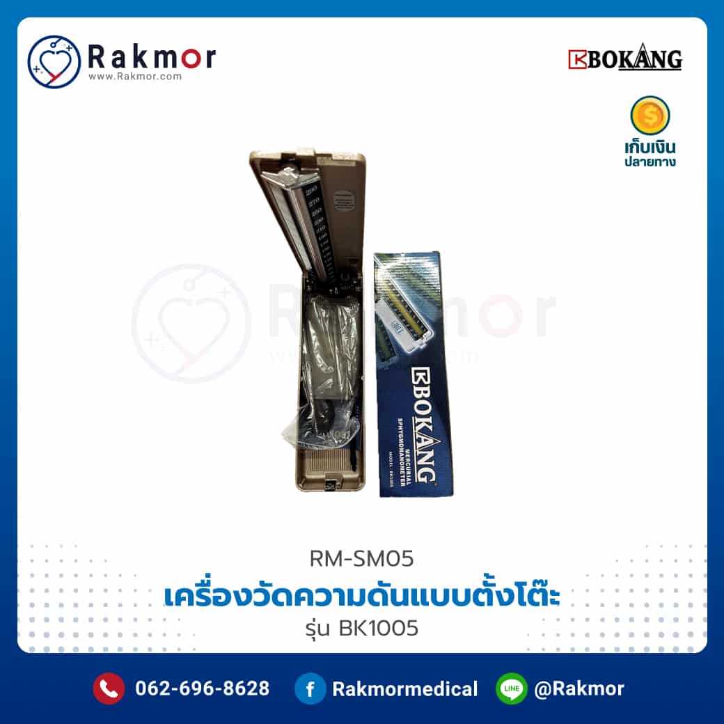 เครื่องวัดความดันแบบตั้งโต๊ะ BOKANG รุ่น BK1005 รหัส RM-SM05