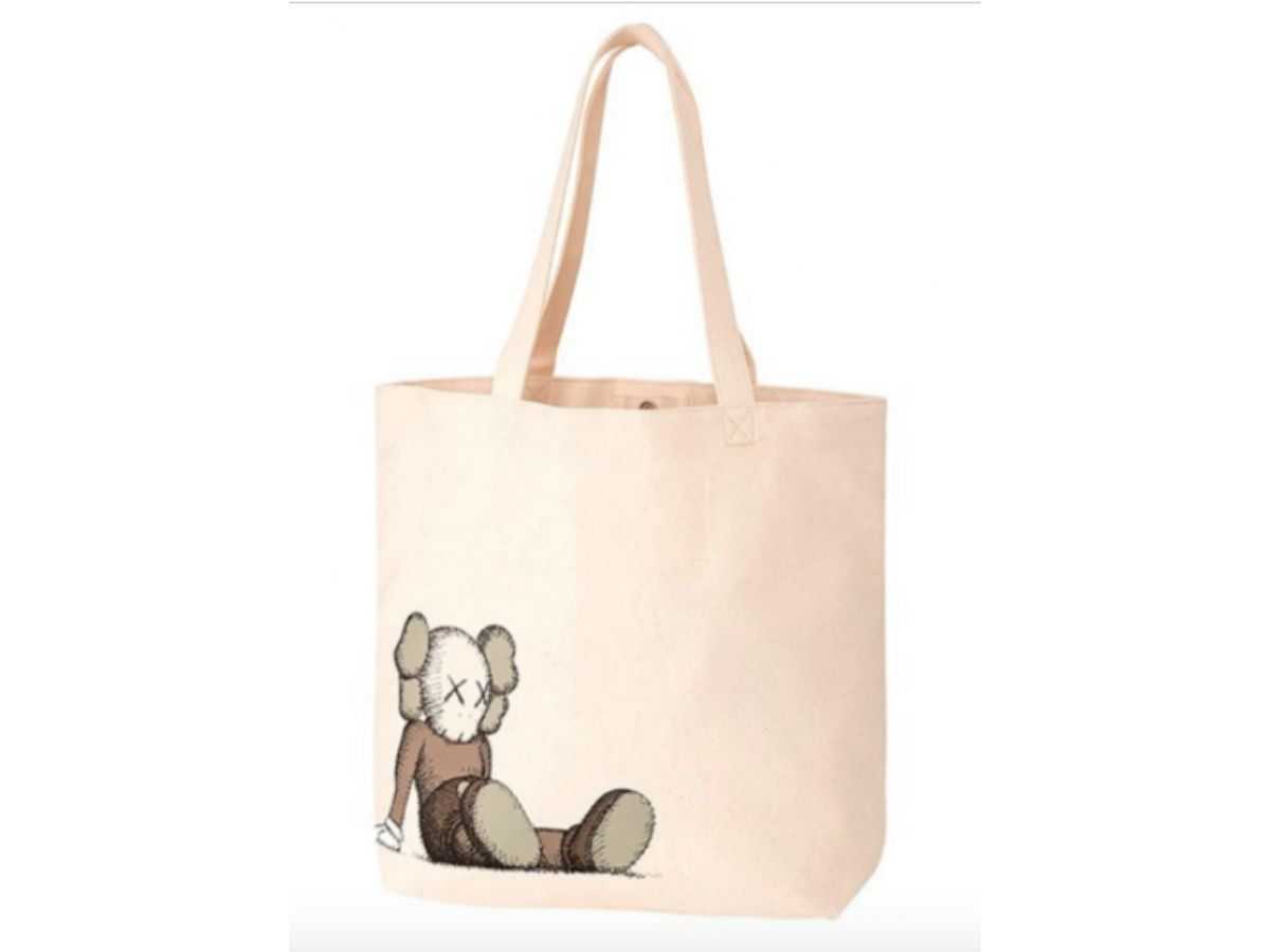 KAWS x Uniqlo Holiday Tote Bag
