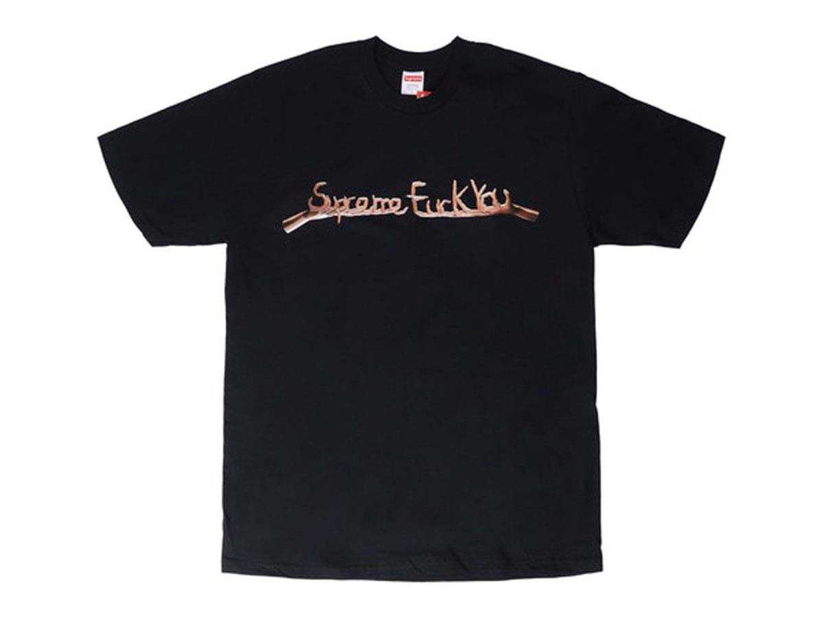 Supreme Fck You Tee Black