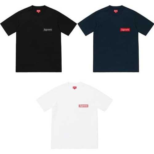 Supreme Mesh Stripe Pocket Tee Black LINE SHOPPING