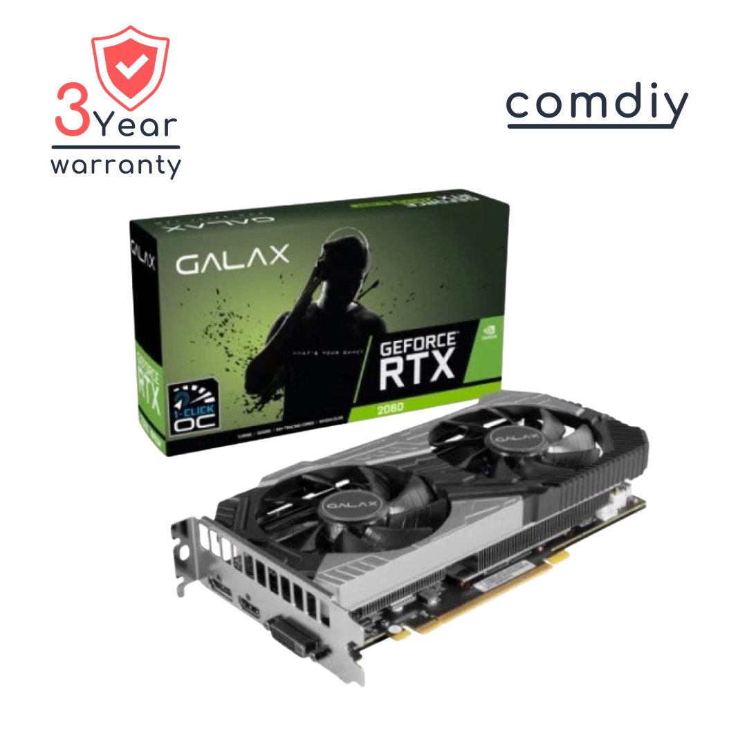 GALAX GEFORCE RTX 2060 PLUS 1-CLICK OC 6GB VGA การ์ดจอ by comdiy
