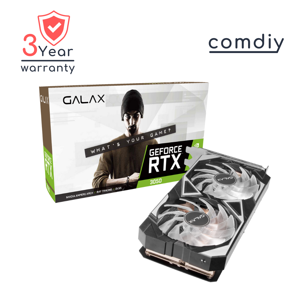 GALAX GEFORCE RTX 3050 EX 1-CLICK OC 8GB VGA การ์ดจอ by comdiy