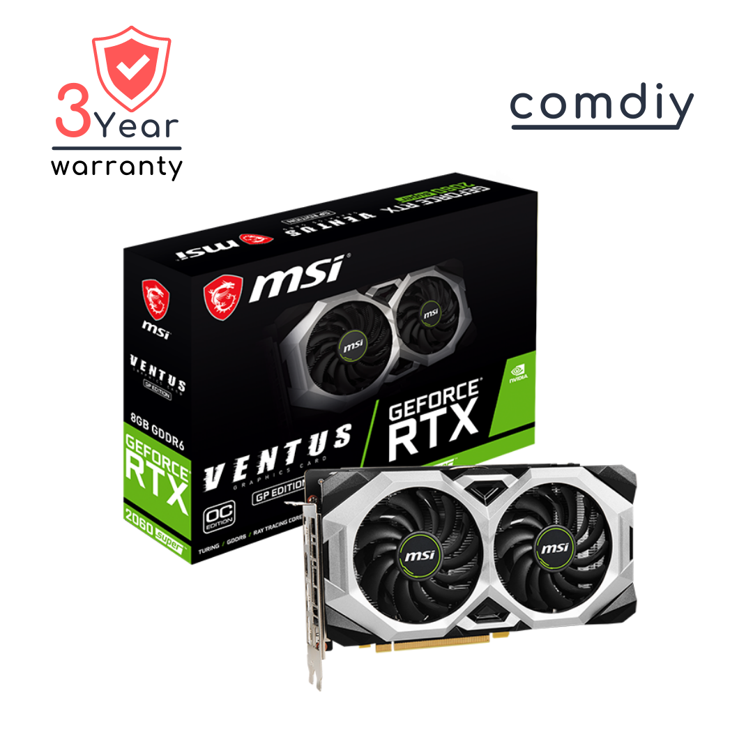 MSI GEFORCE RTX 2060 SUPER VENTUS GP OC 8GB VGA การ์ดจอ by comdiy