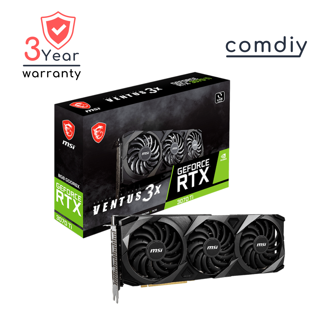 MSI GEFORCE RTX 3070 TI VENTUS 3X 8G OC 8GB VGA การ์ดจอ by comdiy