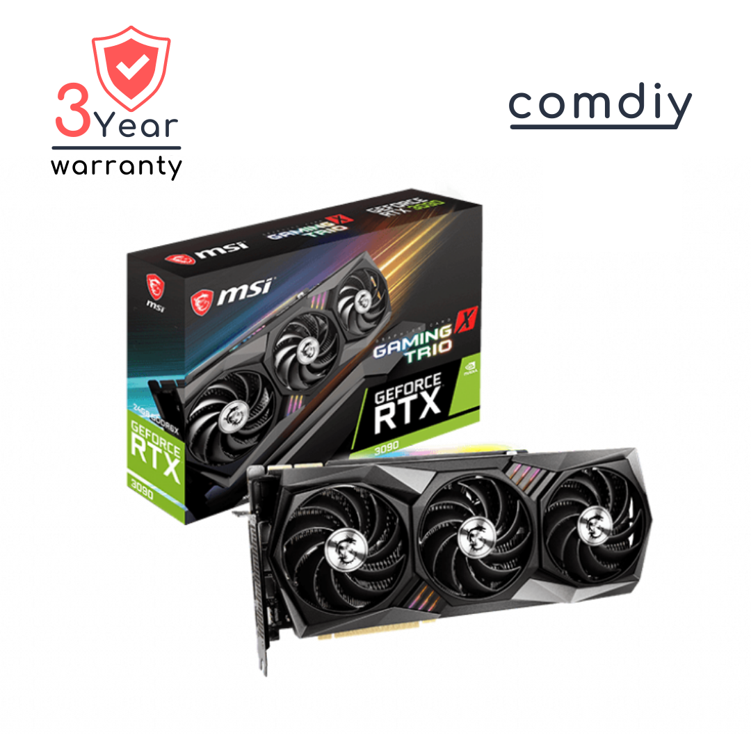 MSI GEFORCE RTX 3090 GAMING X TRIO 24G 24GB VGA การ์ดจอ by comdiy