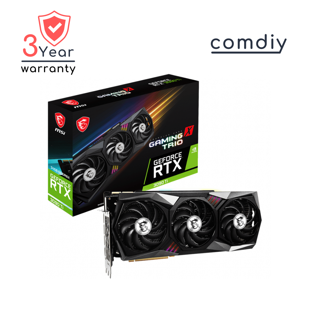 MSI GEFORCE RTX 3090 Ti GAMING X TRIO 24G 24GB VGA การ์ดจอ by comdiy