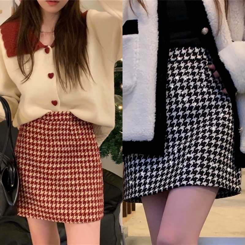 chuuchop_พร้อมส่ง(C7599) ☁️🫑 MILYN tweed mini skirts กระโปรงสั้นทรงเอผ้าทวีต มี2สี 3ขนาด