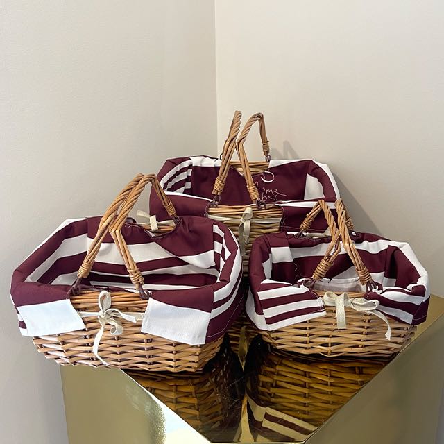 home&bed Rattan Handle Basket