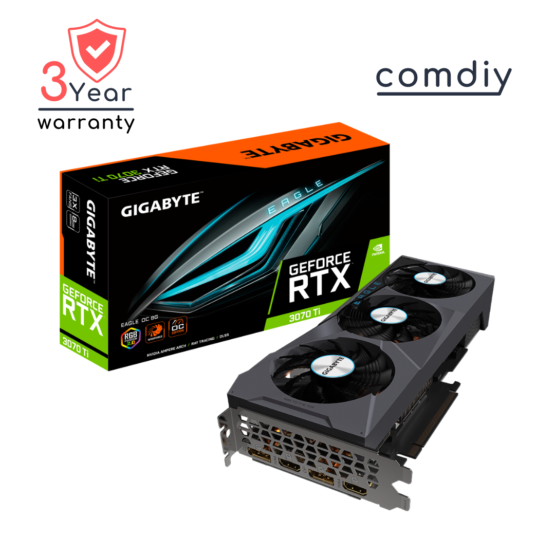 GIGABYTE GEFORCE RTX 3070 TI EAGLE OC 8G 8GB VGA การ์ดจอ by comdiy