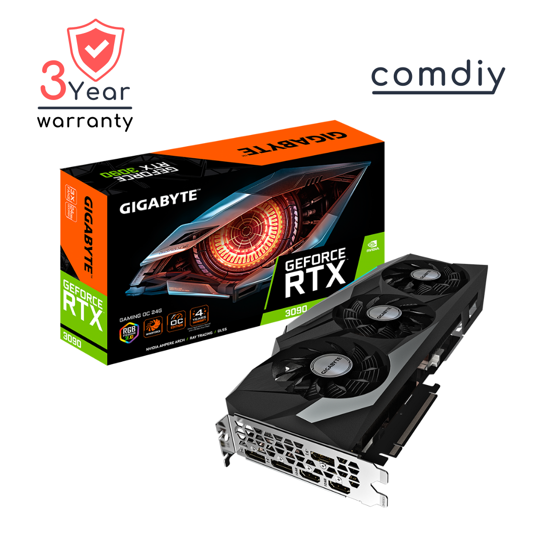 GIGABYTE GEFORCE RTX 3090 GAMING OC 24G 24GB VGA การ์ดจอ by comdiy