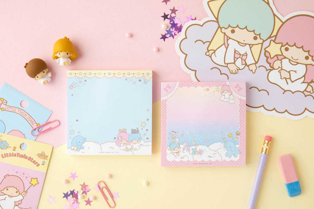 ( พร้อมส่ง ) Sanrio Memo Pad กระดาษโน๊ต Little Twin Star