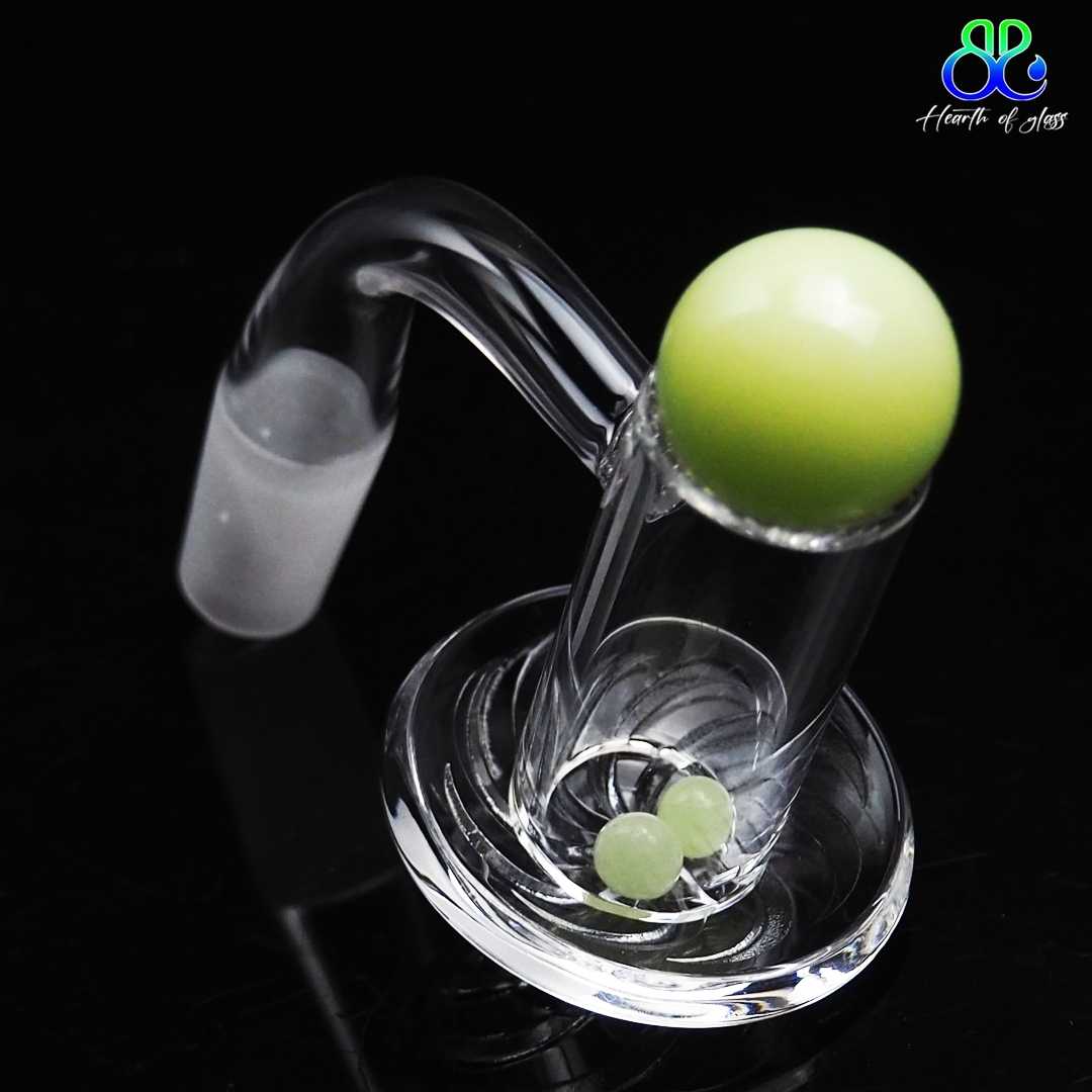 High Quality Tornado Quartz Banger 14mm with 3 glass ball cap carb