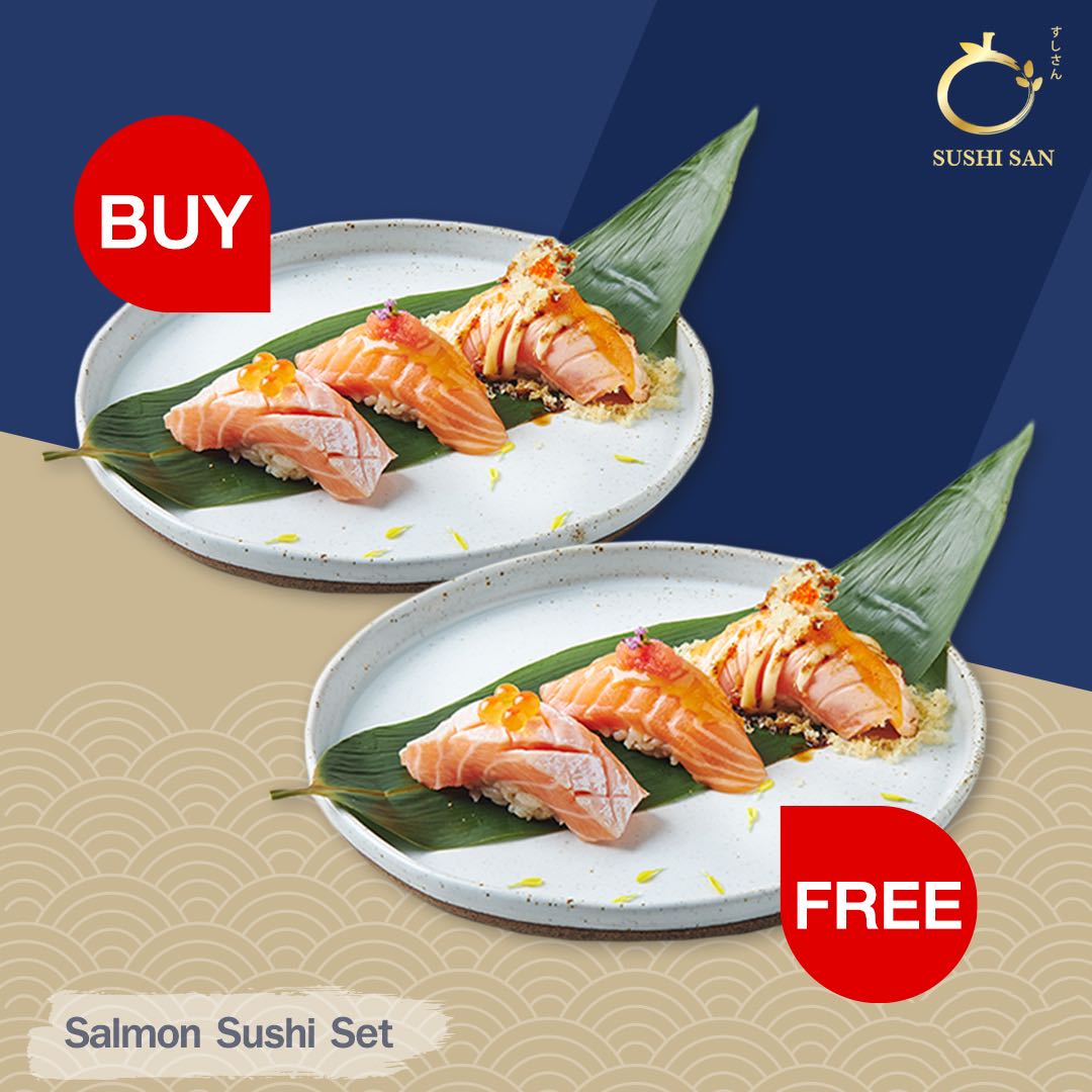 Buy1get1free-Salmon Sushi Set