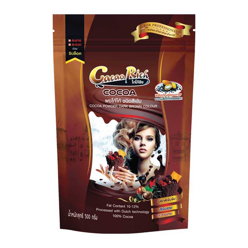 Coco Rich โกโก้ริช ผงโกโก้ สีเข้ม 500 กรัม