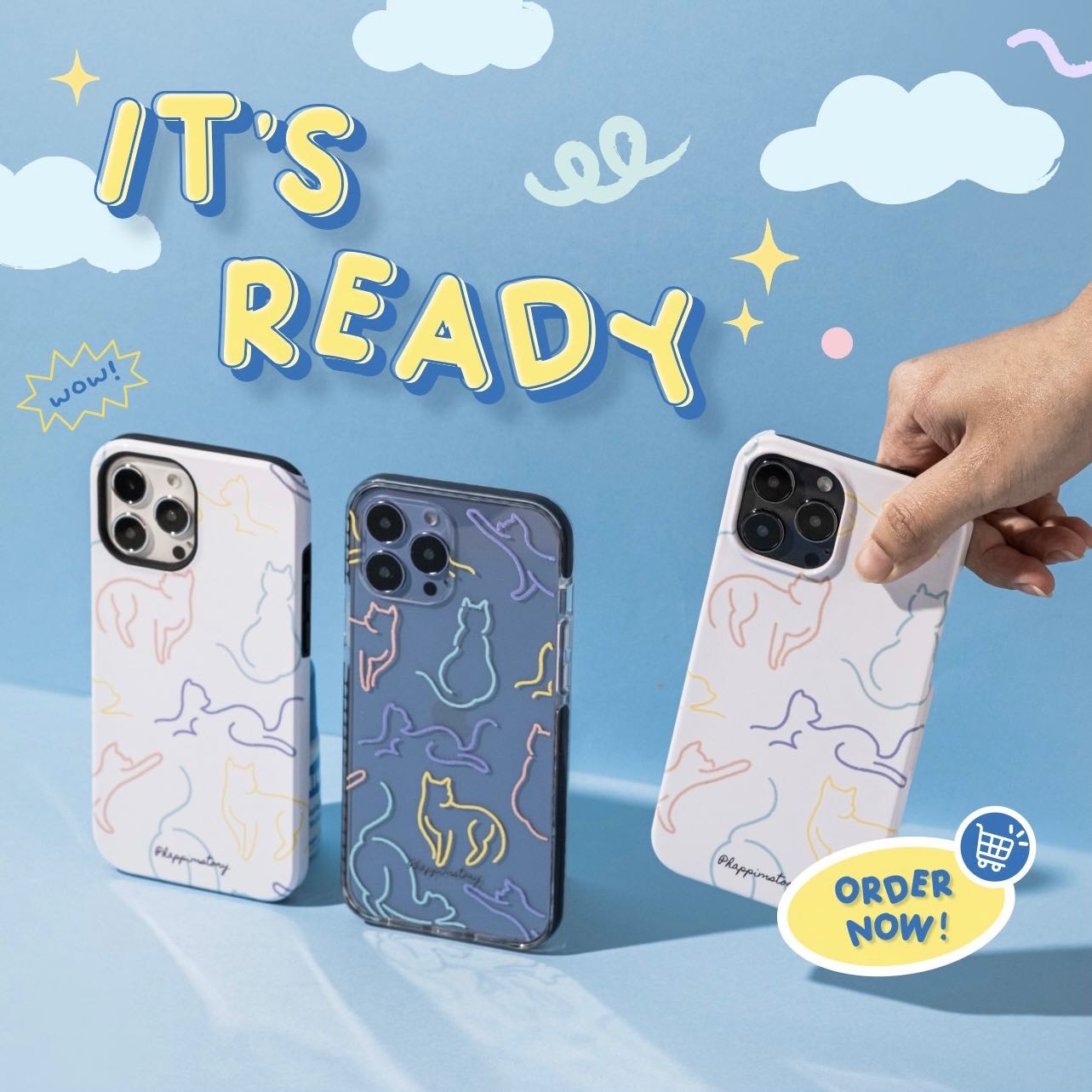 [พรีออเดอร์]  CAT DAY PHONE CASE😽🌏