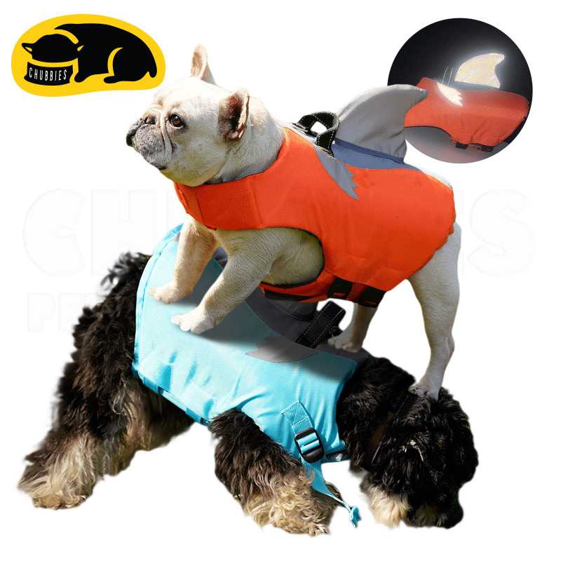 C221 Life Vest ฉลาม เสื้อชูชีพสุนัข ชูชีพหมา ชูชีพสัตว์เลี้ยง มีแถบสะท้อน ระบายอากาศ แห้งเร็ว