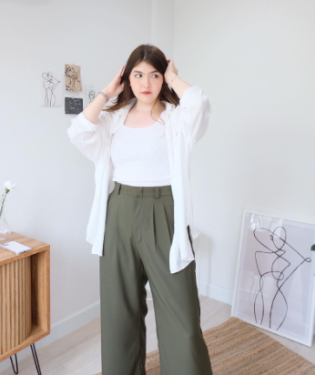 CurveG Wide Leg Pants กางเกงขายาว