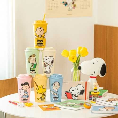 ( พร้อมส่ง ) Snoopy Study Tumbler ( 453ml / 16oz ) แก้วเก็บอุณหภูมิ